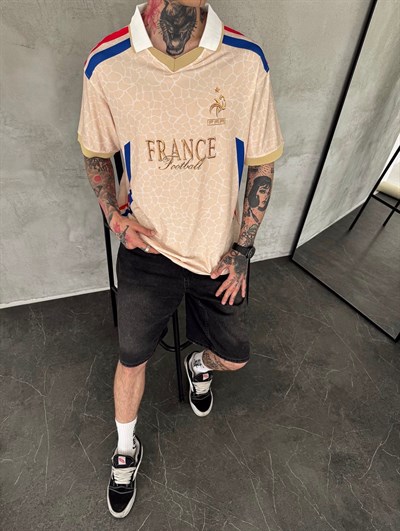 FRANCE V YAKA TSHİRT