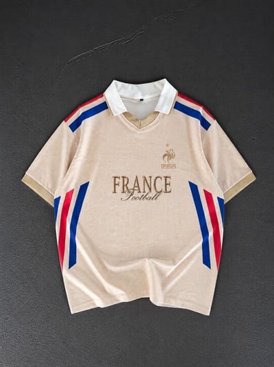 FRANCE V YAKA TSHİRT