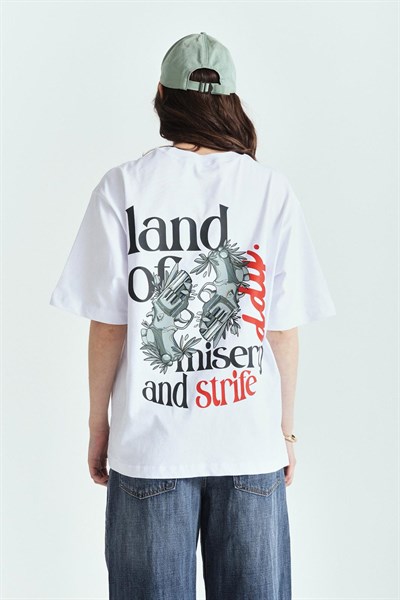 LAND OF DDY PREMİUM BASKILI OVERSİZE TSHIRT