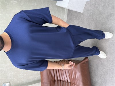 OYSHO KUMAŞ BAGGY LACİVERT TAKIM