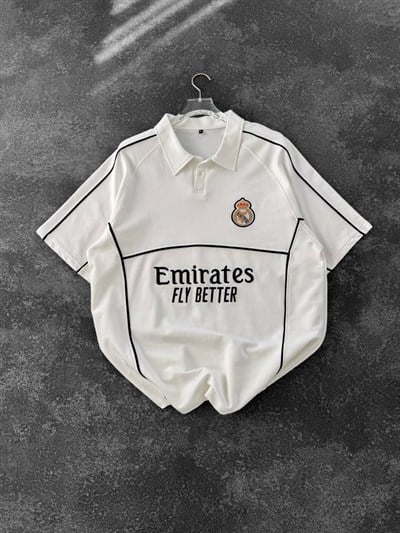REAL MADRİD NAKIŞLI OVERSİZE TSHİRT