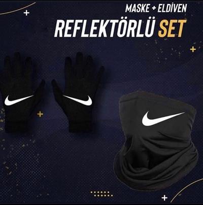 REFLEKTÖRLÜ MASKE+ELDİVEN 2Lİ SET