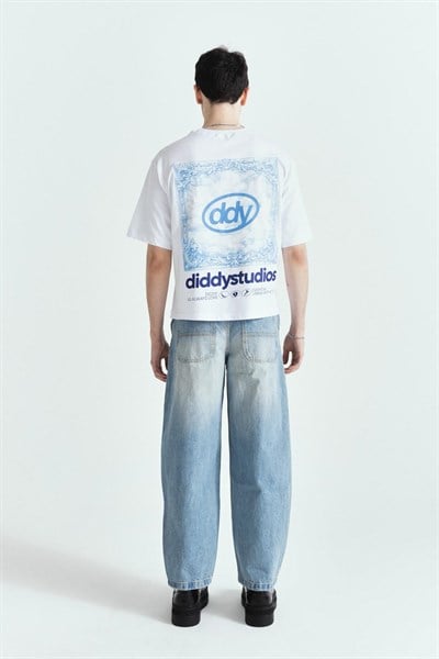 ViNTAGE BLUE MOOD PREMİUM BASKI OVERSİZE TSHIRT