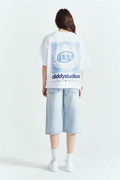 ViNTAGE BLUE MOOD PREMİUM BASKI OVERSİZE TSHIRT