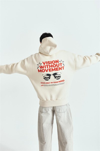 VİSİON MOVEMENT TASARIM OVERSİZE HOODİE