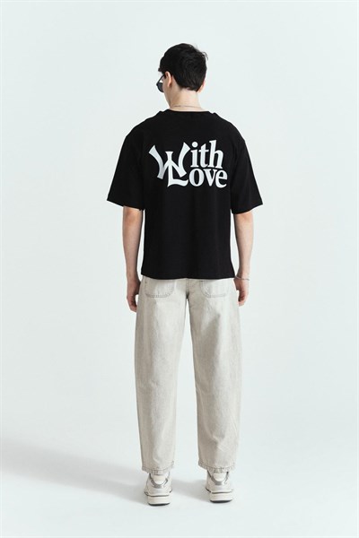 WHİT LOVE PREMİUM BASKILI OVERSİZE TSHIRT