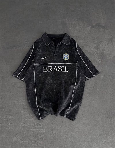 YIKAMALI OVERSİZE BRASİL TSHİRT