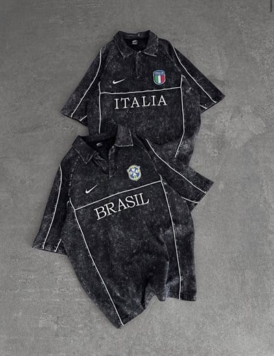 YIKAMALI OVERSİZE BRASİL TSHİRT