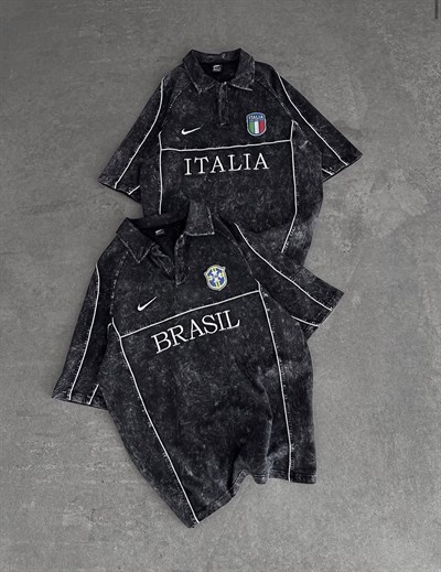 YIKAMALI OVERSİZE ITALIA TSHİRT