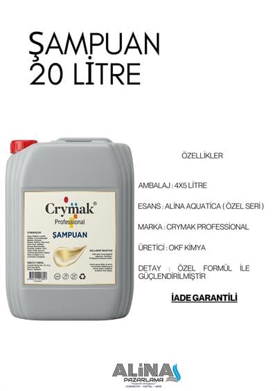 20 LT ŞAMPUAN ALN154 ( 4 x 5 LT )