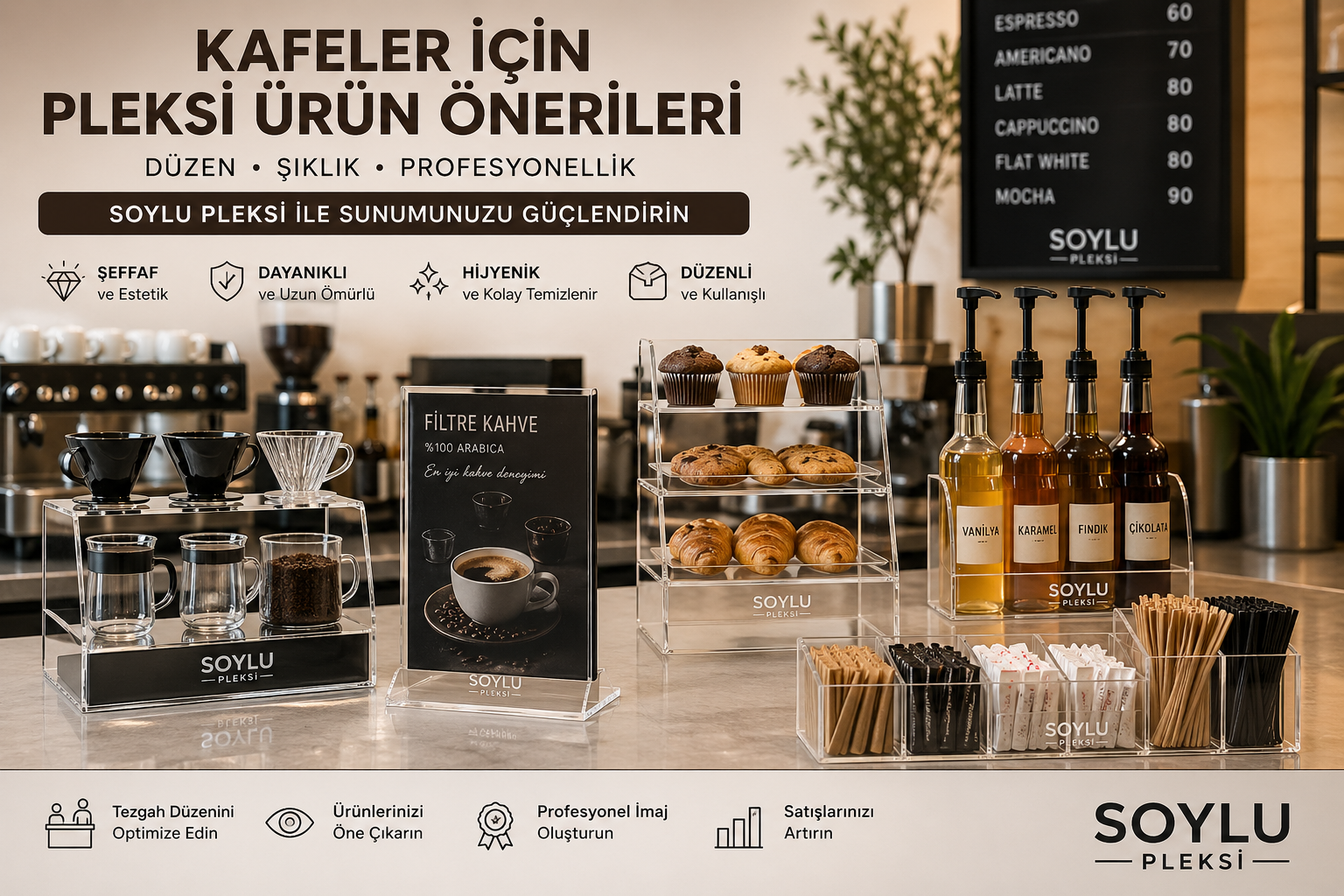 Kahve standları,barista ekipmanları