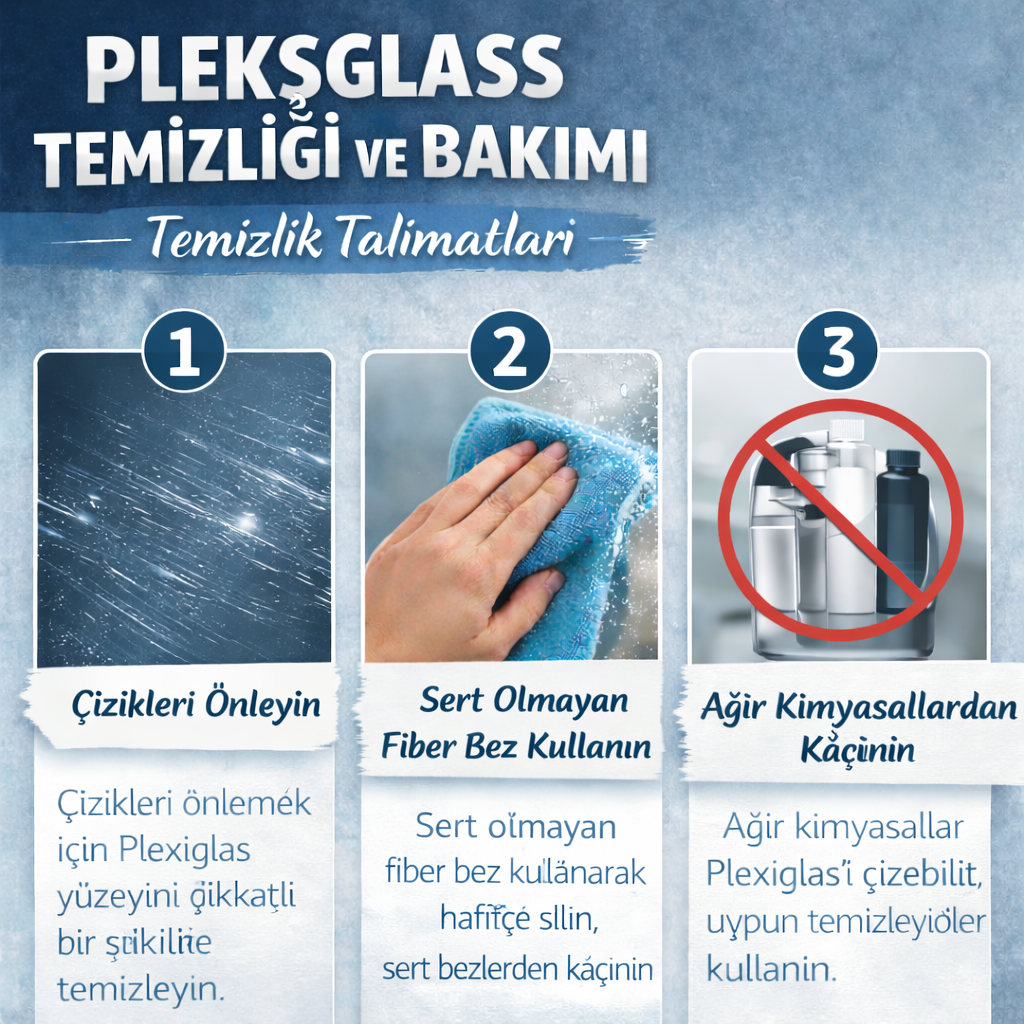 PLEKSİGLASS ÜRÜN BAKIM VE TEMİZLİK REHBERİ