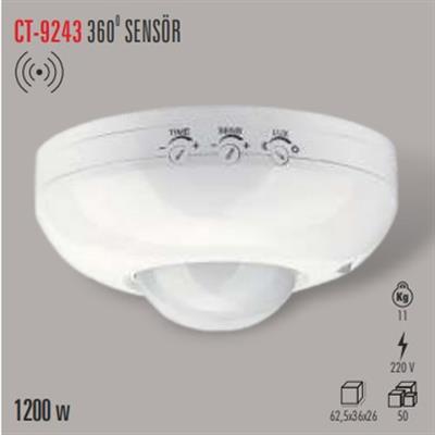 CATA CT-9243 360 DERECE HAREKET SENSORU ( 1200W )