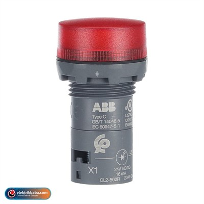 ABB 1SFA619403R5021 CL2-502R KIRMIZI SINYAL LAMBASI 24VAC/DC
