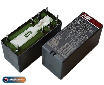 ABB1SVR405601R1000ABB 1SVR405601R1000 CR-P024DC2 8 PIN 24VDC 2 KONTAK PCB TIPI ROLE