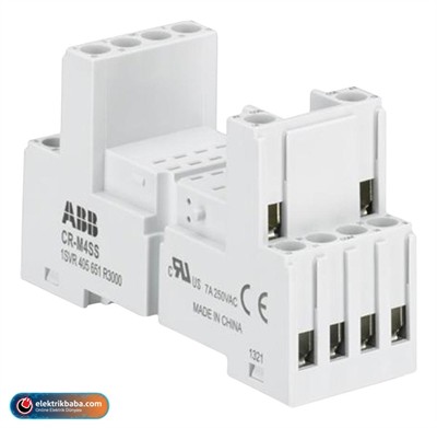 ABB 1SVR405651R3000 CR-M4SS MINYATUR ROLE ICIN SOKET 4 A/K