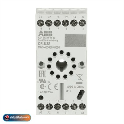 ABB1SVR405660R0000ABB 1SVR405660R0000 CR-U3S MINYATUR ROLE ICIN SOKET 3 A/K