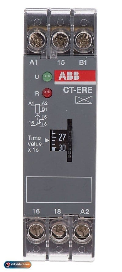 ABB 1SVR550107R2100 CT-ERE 3-300S,1NA ELEKTRONIK ZAMAN ROLESI
