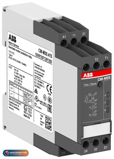 ABB 1SVR730712R1200 CM-MSS-41S 24/240VAC/DC TERMISTORLU  MOTOR KORUMA ROLESI