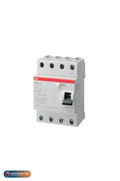 ABB 2CSF604088R3400 4 KUTUPLU 40A 300mA AC TIP YANGIN KORUMA SALTERI