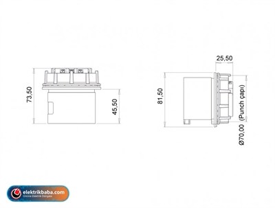 BEMIS BC1-1505-2140 CEE NORM 16A 380V IP44 SOMUNLU MAKINA FISI