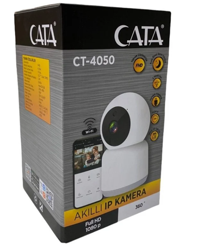 CATA CT-4050 AKILLI KAMERA 360 DERECE DONEBILEN GECE GORUSLU KAMERA
