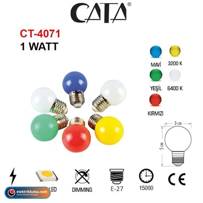 CATA CT-4071Y LEDLI TOP GECE AMPULU YESIL