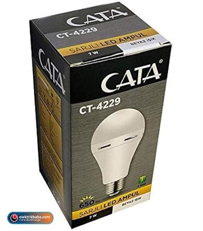 CATA CT-4229 7W 220-240V E27 DUY BEYAZ SARJLI LED AMPUL