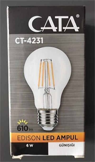 CATA CT-4231 6W EDISON COB LED AMPUL GUNISIGI