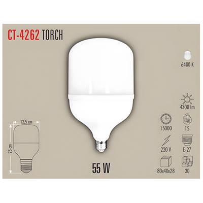CATA CT-4262 55W TORCH LED AMPUL (E-27) (BEYAZ)