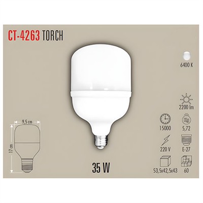 CATA CT-4263 35W TOURCH LED AMPUL BEYAZ