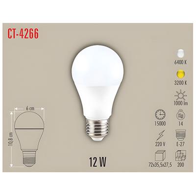 CATA CT-4266B 12W LED AMPUL (E27) (BEYAZ)