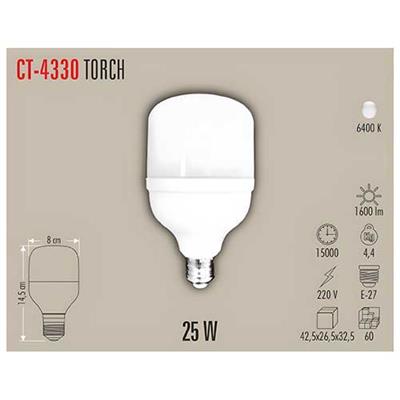 CATA CT-4330 25W TORCH LED AMPUL (E-27) (BEYAZ)