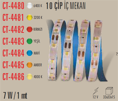 CATA CT-4486 10 CIP IC MEKAN SERIT LED 4000K