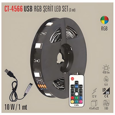 CATA CT-4566 TV RGB SERIT LED SET USB GIRISLI