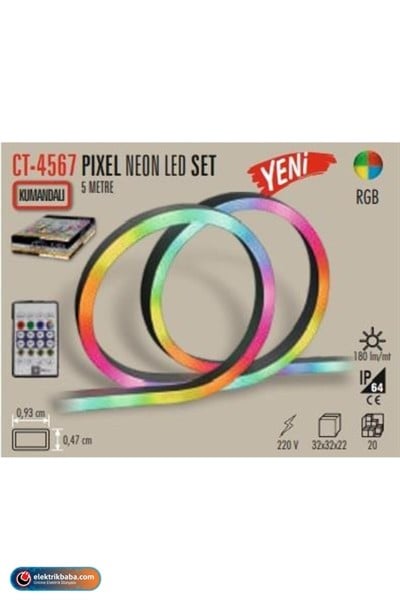 CATA CT-4567 RGB AKILLI PIXEL NEON LED SET 5MT