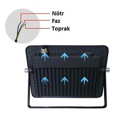 CATA CT-4659B 100W SLIM LED PROJEKTOR(BEYAZ)