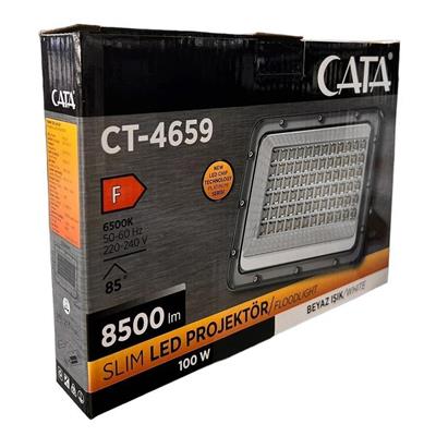 CATA CT-4659B 100W SLIM LED PROJEKTOR(BEYAZ)