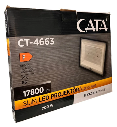 CATA CT-4663 200W SLIM LED PROJEKTOR(BEYAZ)