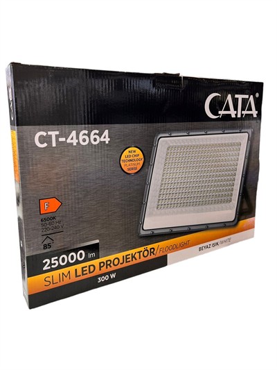 CATA CT-4664 300W LED PROJEKTOR SMD SLIM BEYAZ