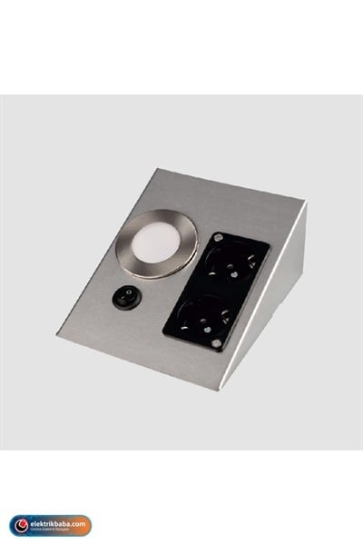 CATACT-5109BCATA CT-5109B 1W UCGEN CIFT PRIZLI LEDLI TEZGAH AYDINLATMA ARMATUR BEYAZ
