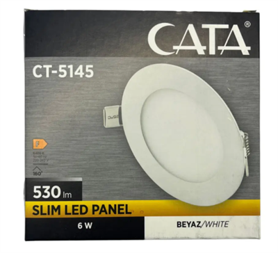 CATA CT-5145B 6W SLIM PANEL (BEYAZ)