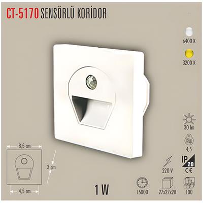 CATA CT-5170G SENSORLU KORIDOR AYDINLATMASI GUNISIGI