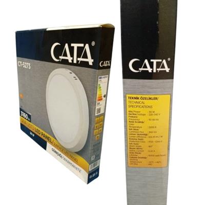 CATA CT-5273B 30W SIVA USTU LED PANEL(YUVARLAK)(BEYAZ)