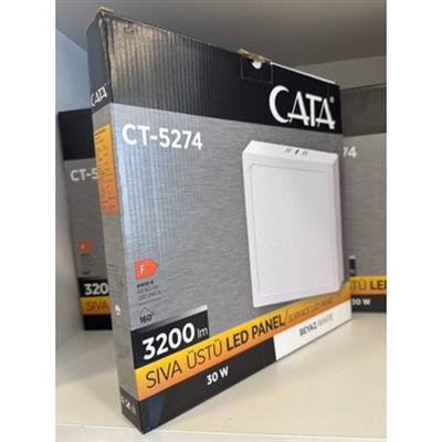 CATA CT-5274B 30W SIVA USTU LED PANEL (KARE) (BEYAZ)