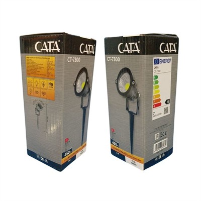 CATA CT-7300G 7W KAZIKLI LED BAHCE ARMATURU GUNISIGI