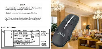 CATA CT-9154 4X1000 W AYDINLATMA KUMANDASI