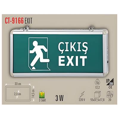 CATA CT-9166 EXIT CIKIS YONSUZ 3 SAAT KITLI