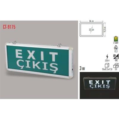 CATA CT-9175 ACIL CIKIS LEVHASI (EXIT) LEDLI SARJLI