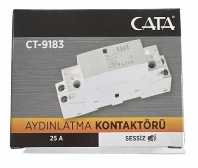 CATA CT-9183 MODULER AYDINLATMA KONTAKTORU 25A